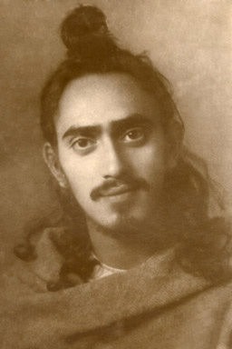 Swami Rama sitting in meditation